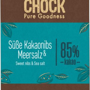 Lovechock Tafel Süße Kakaonibs & Meersalz 85 %