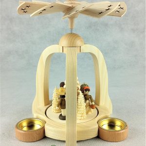 Pyramide Waldarbeiter mit Teelicht A