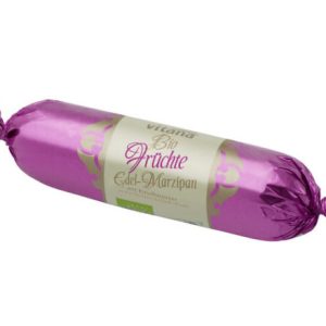 Bio-Früchte-Edel-Marzipan mit Kirschwasser in Bio-Zartbitter Schokolade