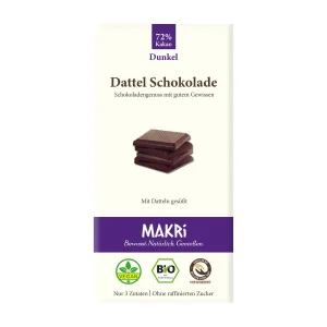 Bio Dattel Schokolade – Dunkel 72%