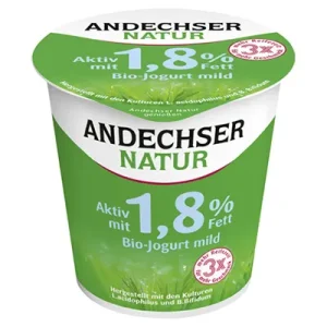 Andechser, Bio Joghurt mild, 1,8 % Fett, 150 g Becher