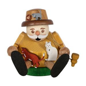 Minikugelräuchermann Katzenliebhaber, sitzend