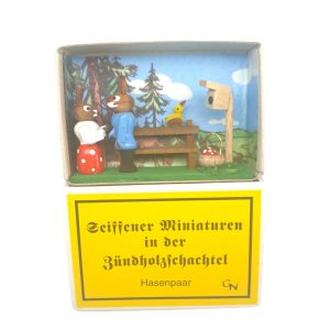 Zündholzschachtel – Hasenpaar