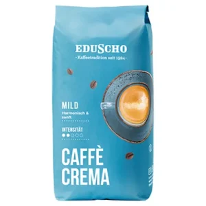 Eduscho, Caffè Crema, mild, ganze Bohnen, 1 kg Packung