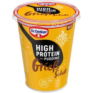 Dr. Oetker, High Protein, Pudding Grieß-Schoko, 400 g Becher