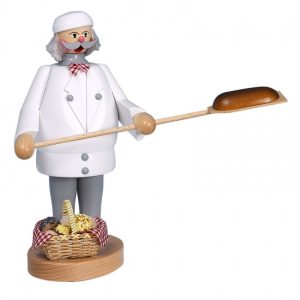 Räuchermann Bäcker weiß