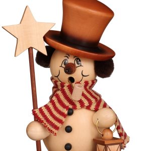 Räuchermann Schneemann Sternenträger natur