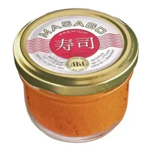 Aki, Masago Caviar, pasteurisiert, Orange, 50 g Glas
