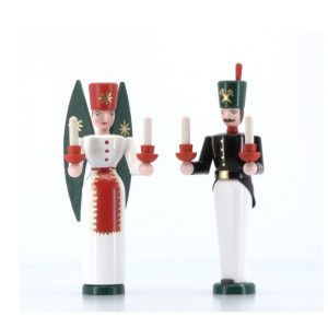 Bergmann und Engel, farbig