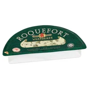 Vernières Frères, Roquefort, französischer Blauschimmelkäse, 600 g Packung