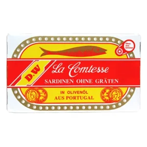 La Comtesse, MSC, Sardinen in Olivenöl, ohne Gräten, 125 g Packung