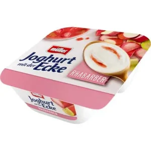 Müller Joghurt mit der Ecke, Rhabarber, 150 g Becher