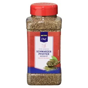 Metro Chef, Schwarzer Pfeffer, geschrotet, 500 g Dose