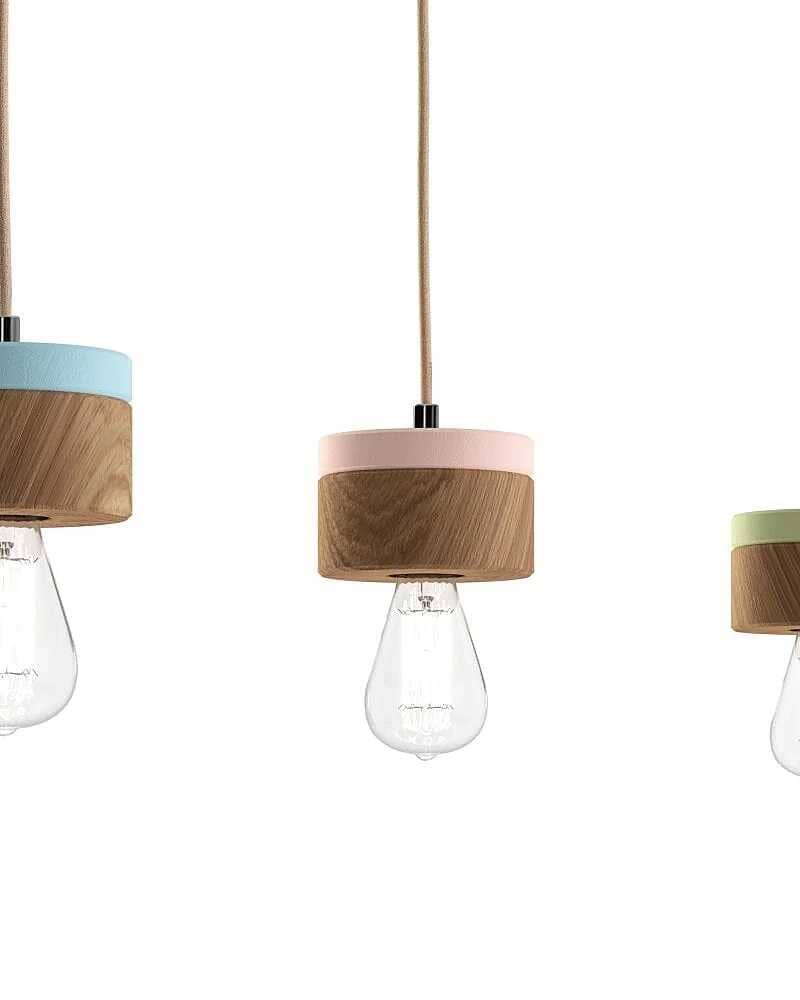 Hängelampe aus Eiche Holz skandinavisches Design 0239 ALMUT Farbe Eiche Natur – Bild 4