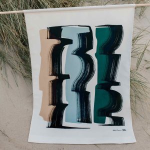 Wandbehang Tiffany Bouelle “Aqua Gray & Black Forest”