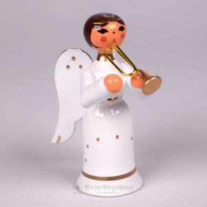 Engel,schlank; weiß Musiker- Trompete