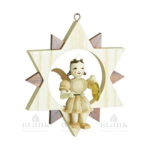 Blank Kurzrockengel im Stern mit Gong