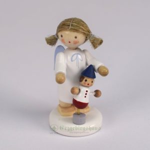 Engel mit Stehauf-Männchen – Neuheit 2022 – Flachshaarengel