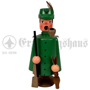 Räuchermann Jäger / Förster grün – Erzgebirgische Handarbeit