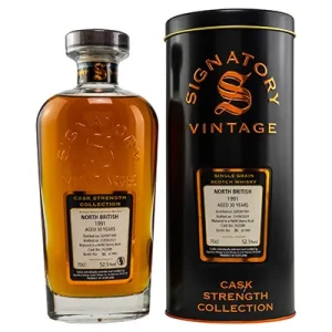 Signatory Vintage, North British, Single Grain Scotch Whisky, 1991/2021, Aged 30 Years, 52,5 % Vol., 0,7 l Flasche
