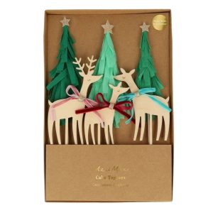 Rentier Caketopper aus Holz