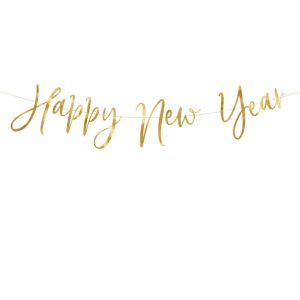 Girlande *Happy New Year*, Gold