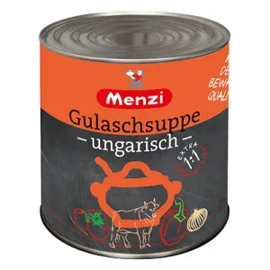 Menzi, Gulaschsuppe, ungarisch, konzentriert, 2,5 l Dose