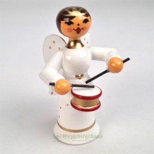 Engel,schlank; weiß Musiker- kleine Trommel