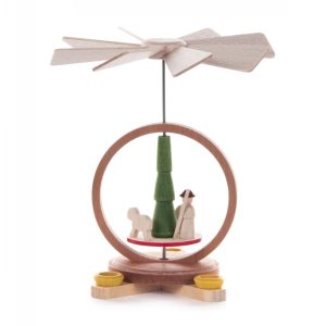 Miniatur-Pyramide mit Hirte und Schafen