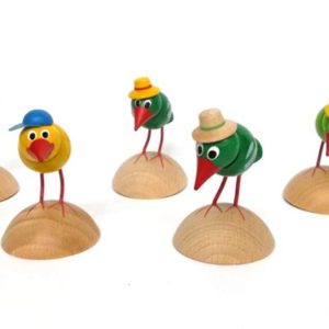 Zettehalter Spatzen, 5-tlg.