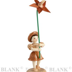 Blumenmädchen mit Lilie in Naturtönen,  Ausläufer