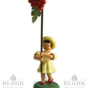 Blumenmädchen mit Vogelbeere farbig